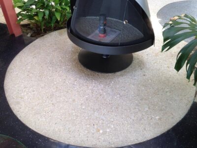 Cleaned and sealed outdoor concrete