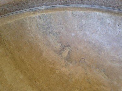 LImestone sink in Mountain View, restored, cleaned and polished