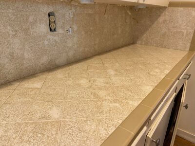 Cleaned, polished and sealed kitchen tiles and grout in Palo Alto