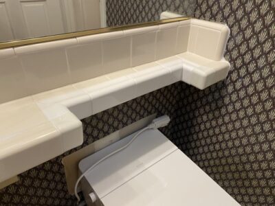 Cleaned and sealed bathroom tile and grout...