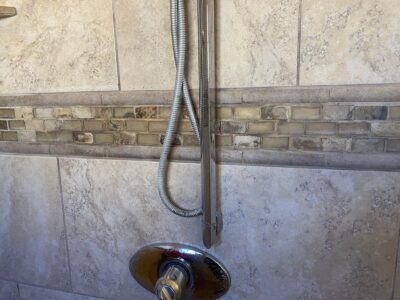Caulking replaced and installed in a shower in Palo Alto.